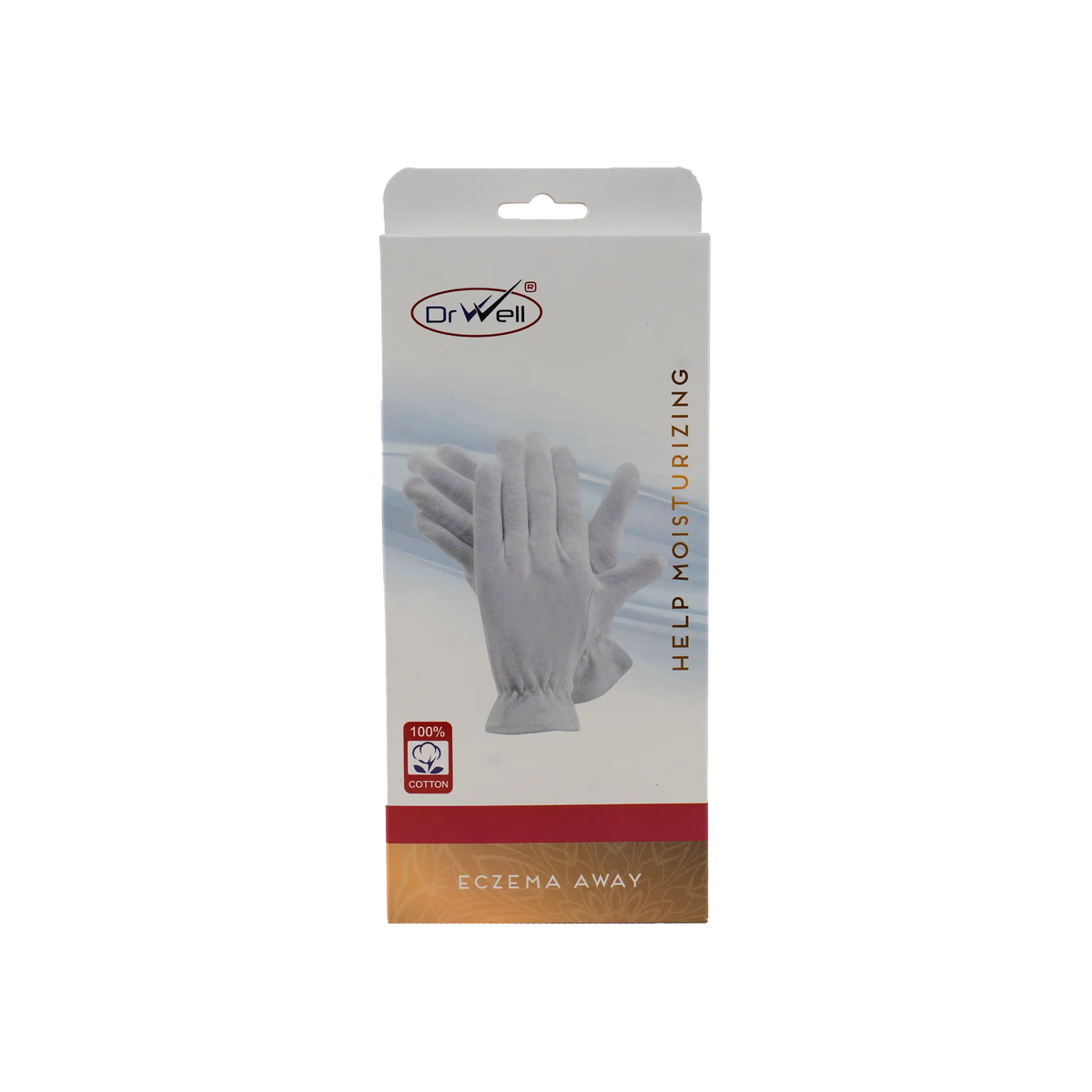 54255-Dr Well Help Moisturizing Gloves White-M