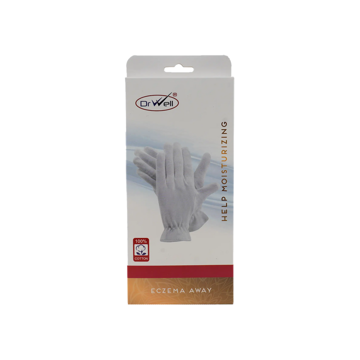 54255-Dr Well Help Moisturizing Gloves White-M