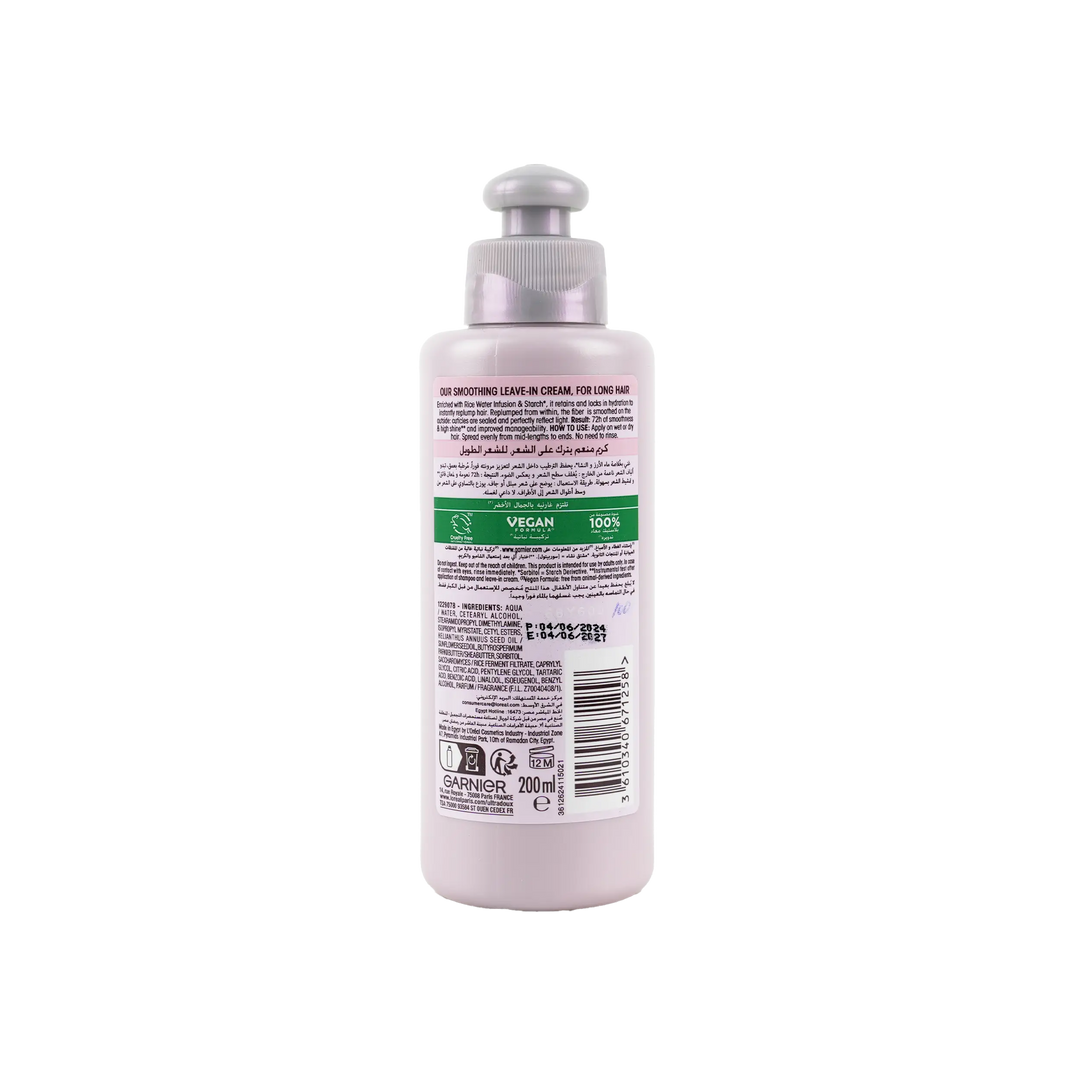 54265-Garnier Ultra Doux Smoothing Leave-In Cream 200ml-Rice Water +1