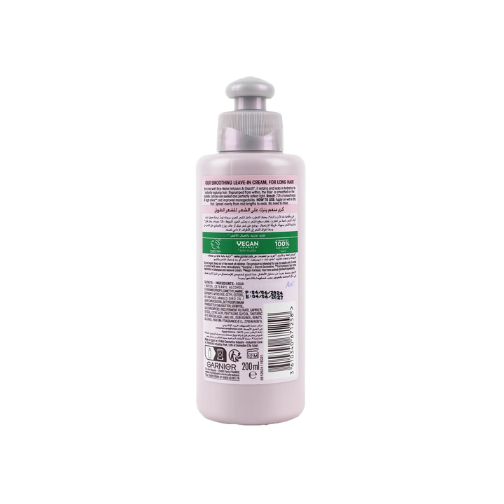 54265-Garnier Ultra Doux Smoothing Leave-In Cream 200ml-Rice Water +1