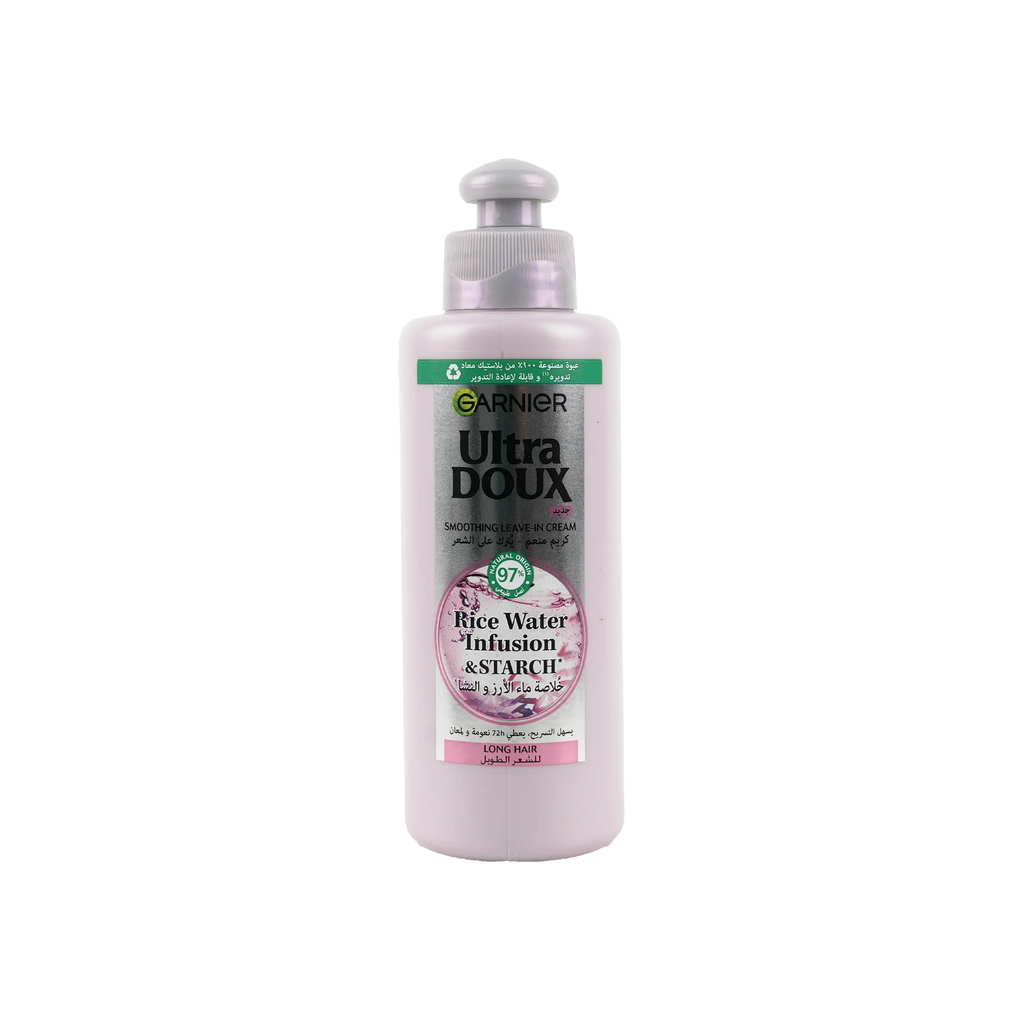 Garnier Ultra Doux Smoothing Leave-In Cream 200ml-Rice Water