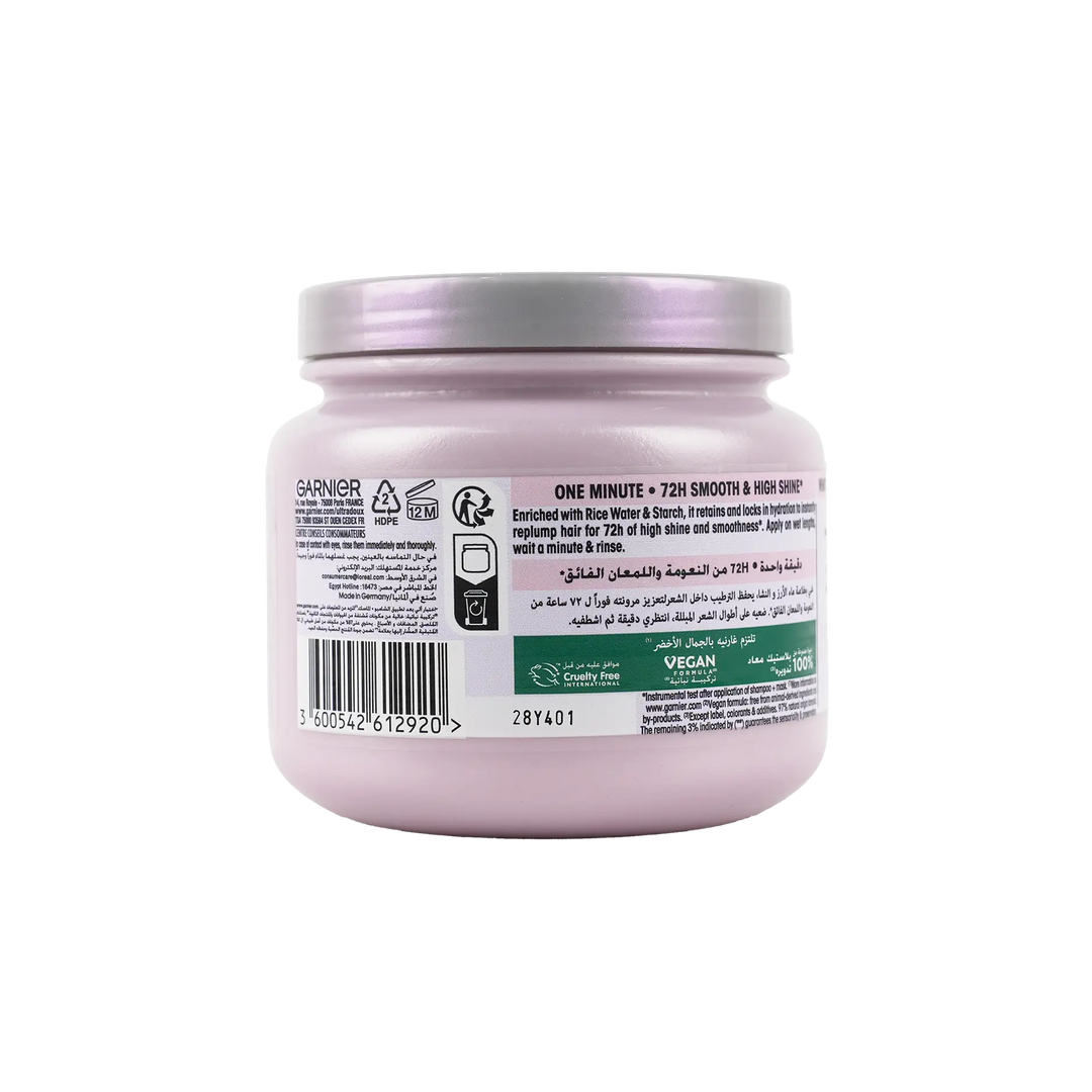 54266-Garnier Ultra Doux Smoothing Mask 340ml-Rice Water +1