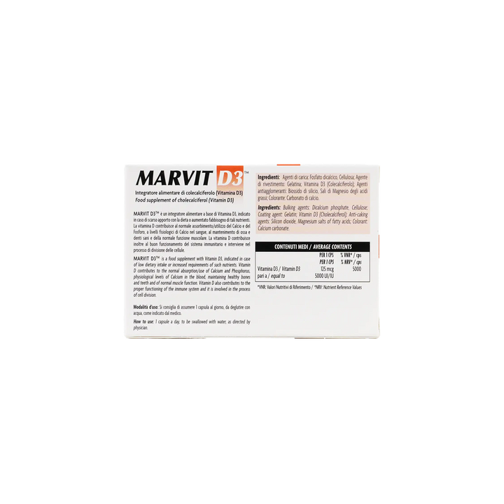54297-Marvit Vitamin D3 5000ui/iu 60Capsules +3