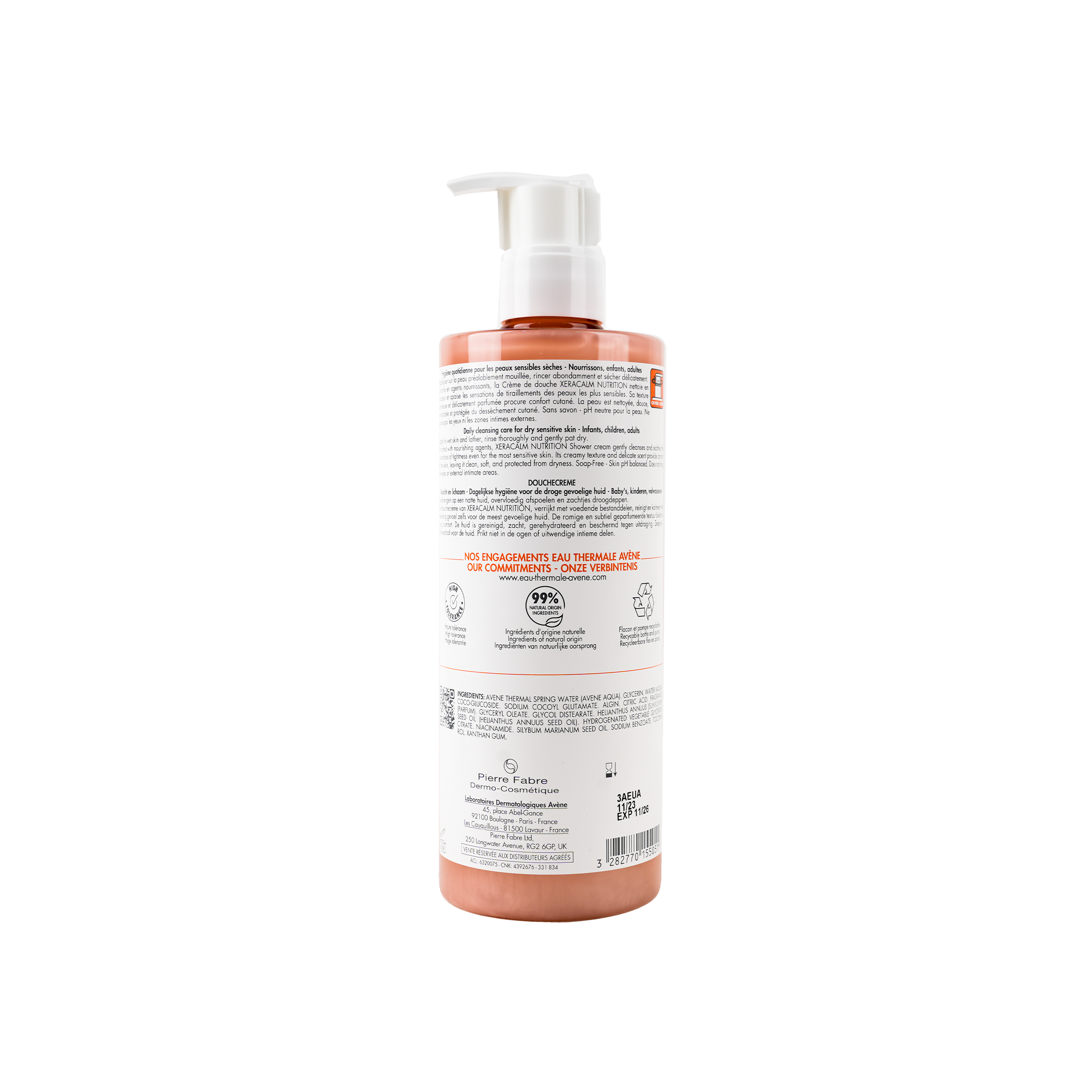 Avene Xeracalm Nutrition Shower Cream 500ml