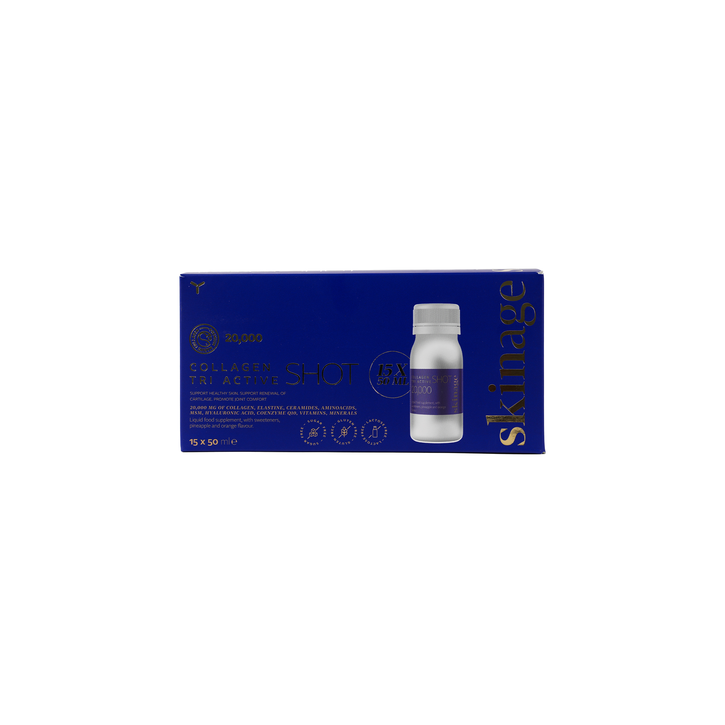 Skinage Collagen Tri Active Shot 20,000Mg Ampoules 15x50ml