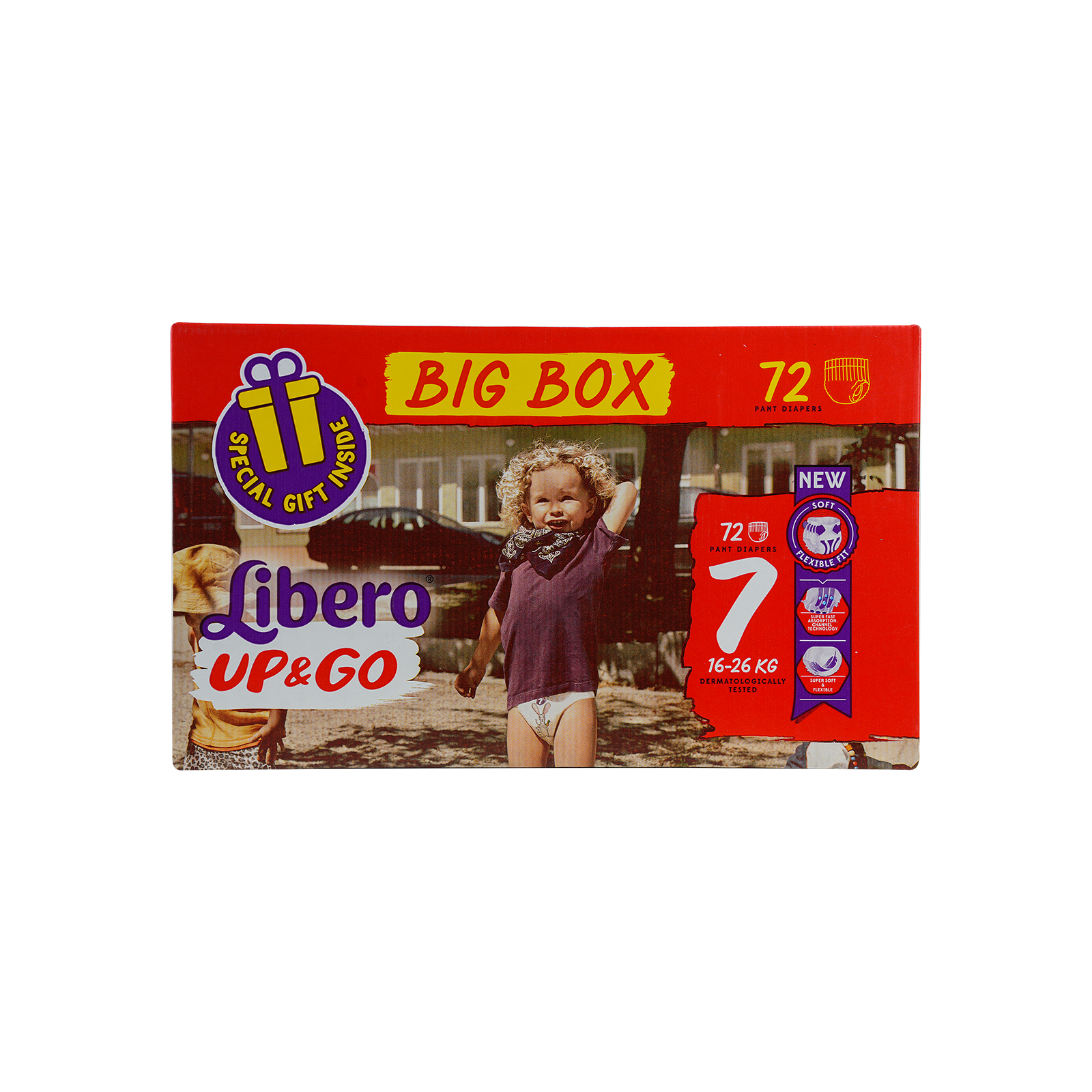 Libero Up&Go Pants No.7 (16-26Kg) Box 72Pcs+Gift