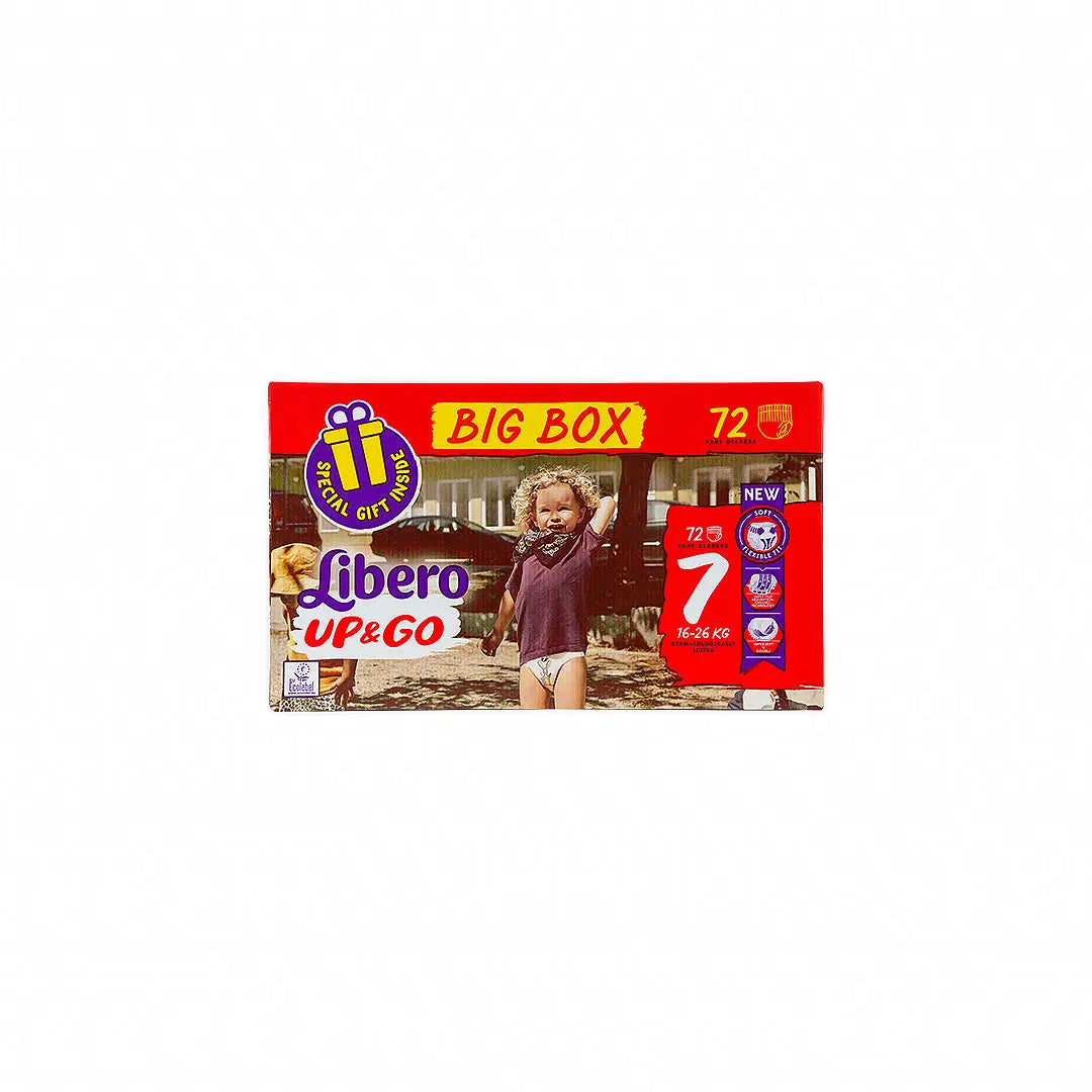 Libero Up&Go Pants No.7 (16-26Kg) Box 72Pcs+Gift