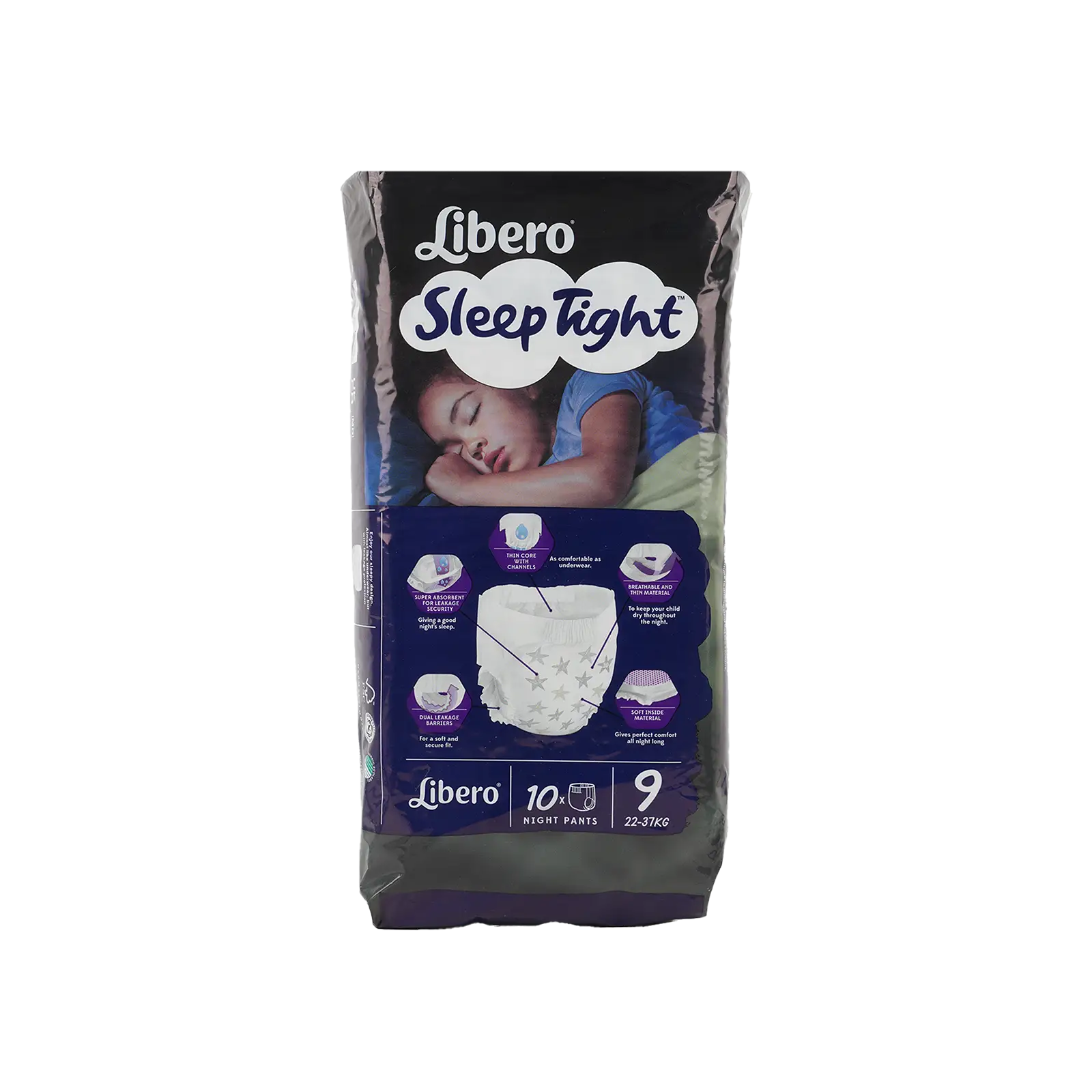 Libero Sleep Tight Pants No.9 (22-37kg) 10Pcs