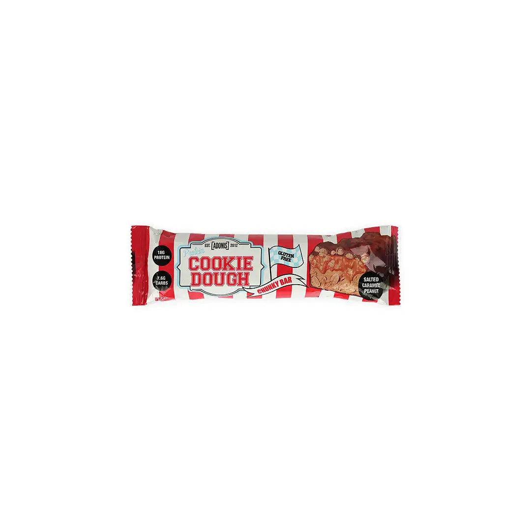Adonis Protein Cookie Dough Chunky Bar 55g-Caramel Peanut