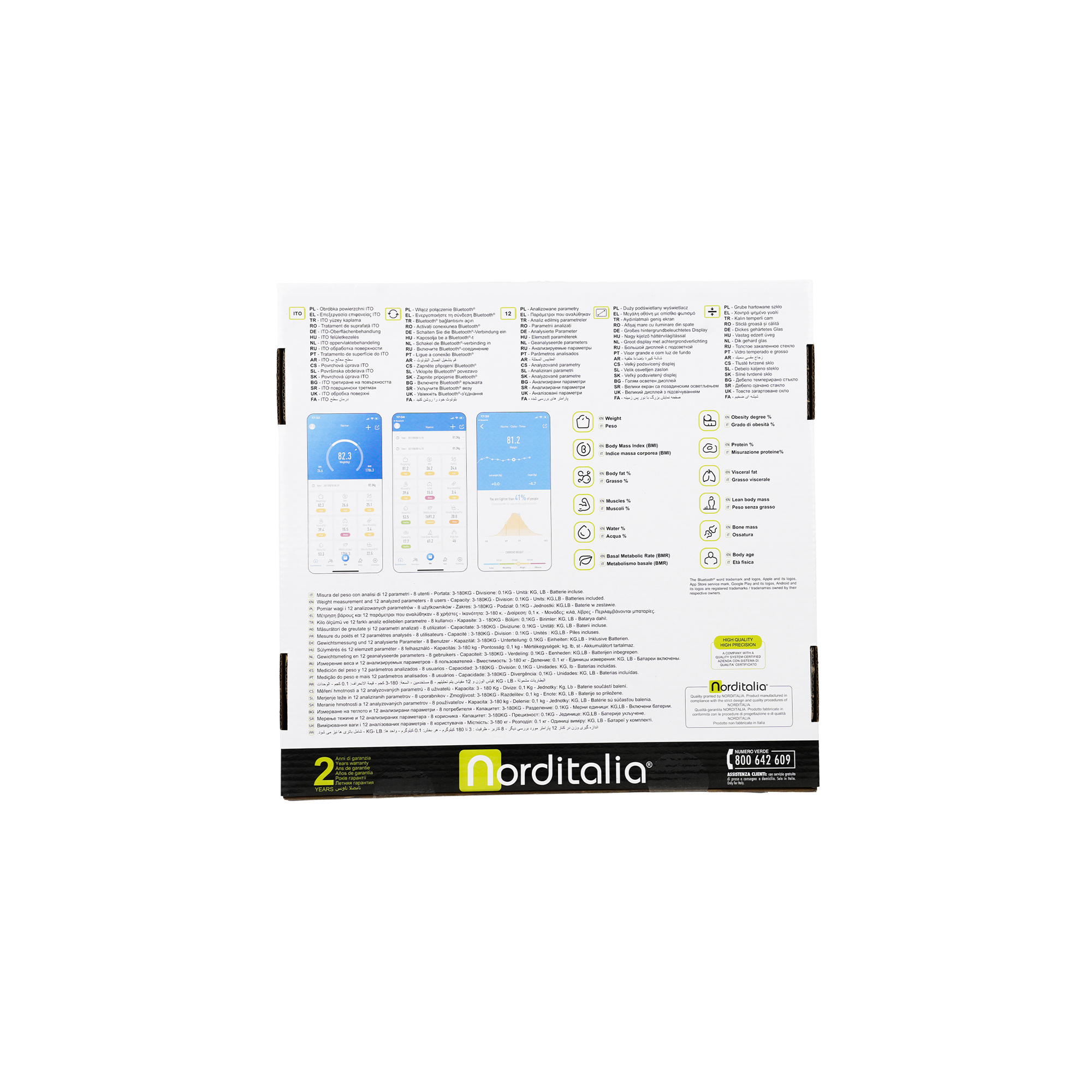 Norditalia Smart Body Composition Scale-BI250