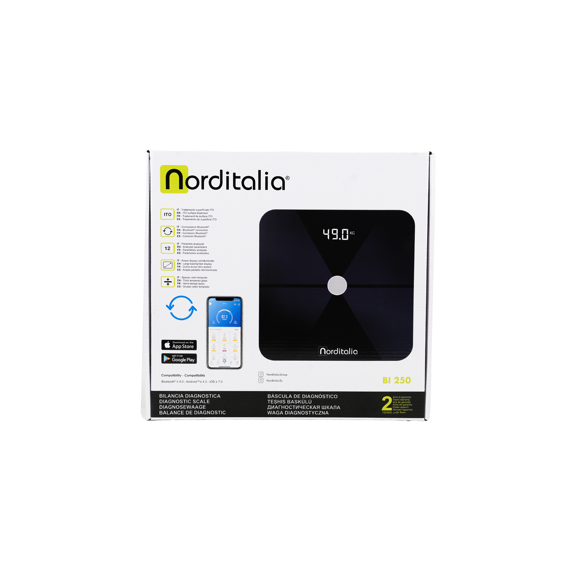 Norditalia Smart Body Composition Scale-BI250