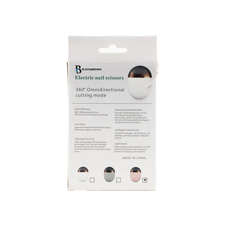 54359-Black &amp; Brown Electric Nail Scissors +3