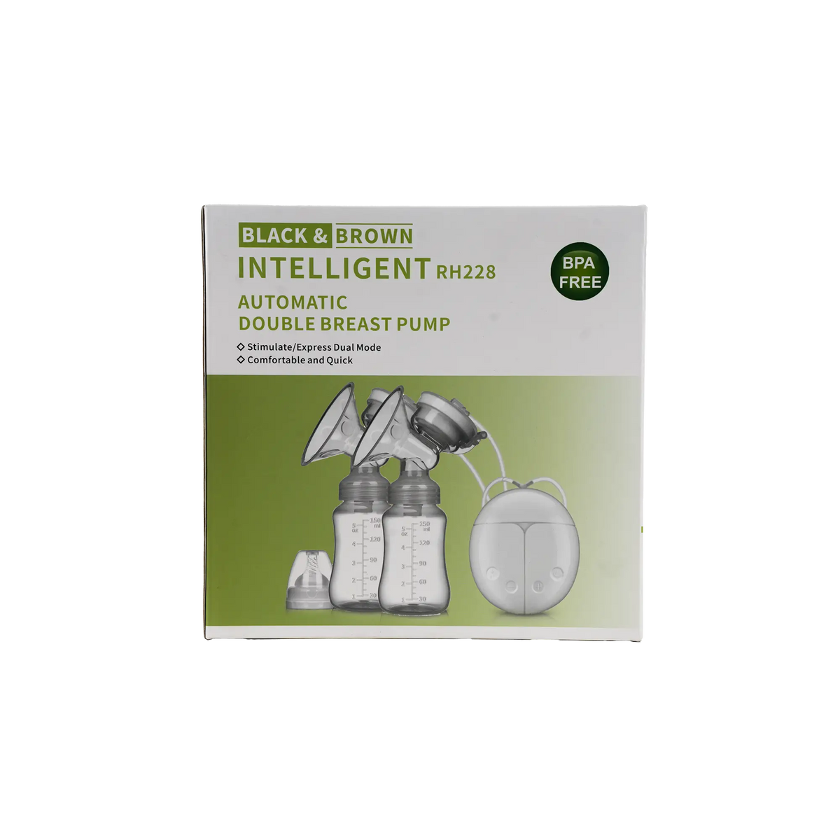 54360-Black & Brown Automatic Double Breast Pump
