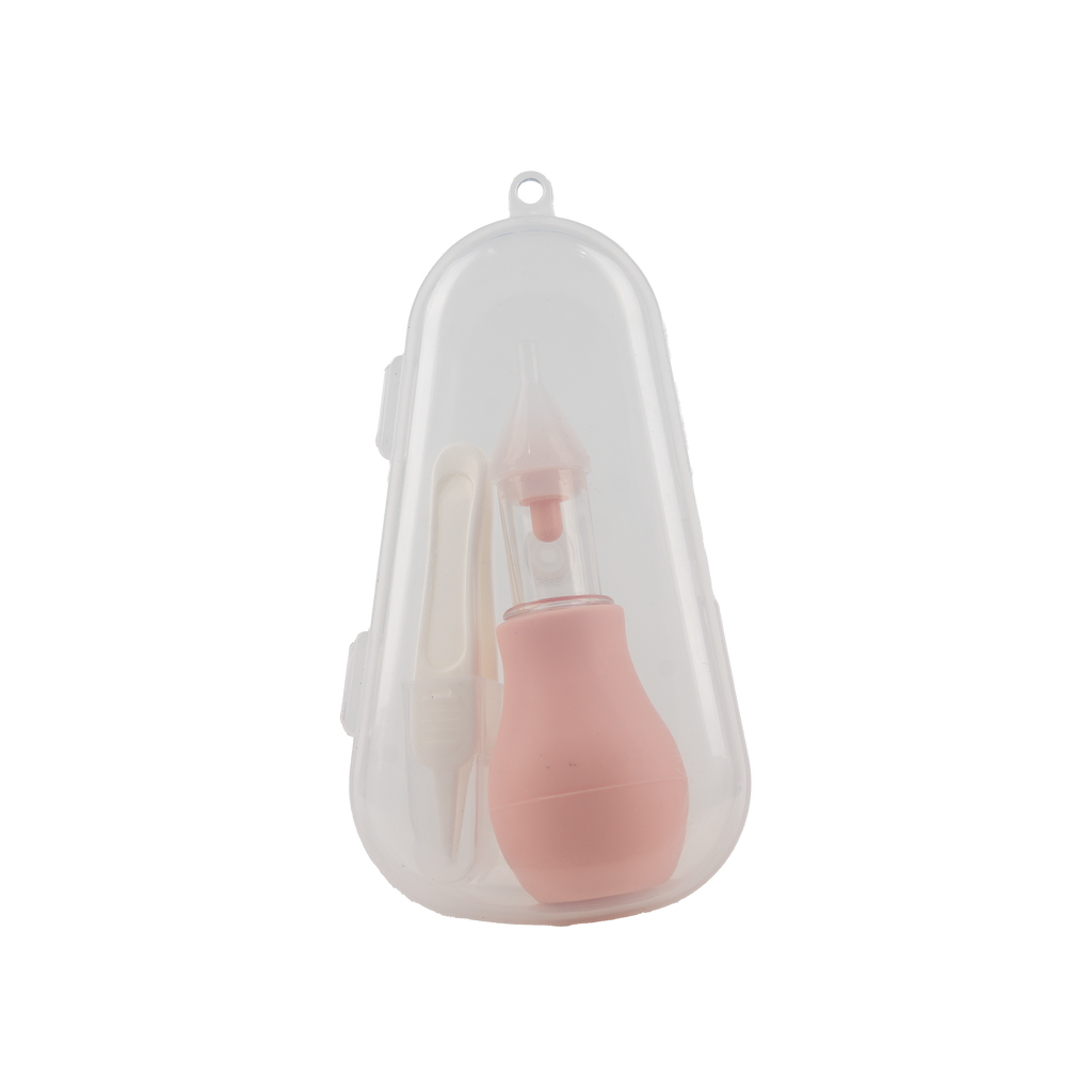 Black & Brown Baby Nasal Aspirator-Pink