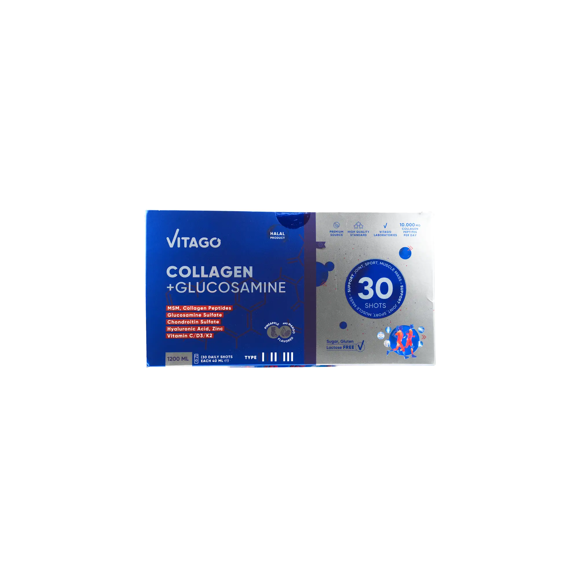 Vitago Collagen + Glucosamine (40mlx30) Shots