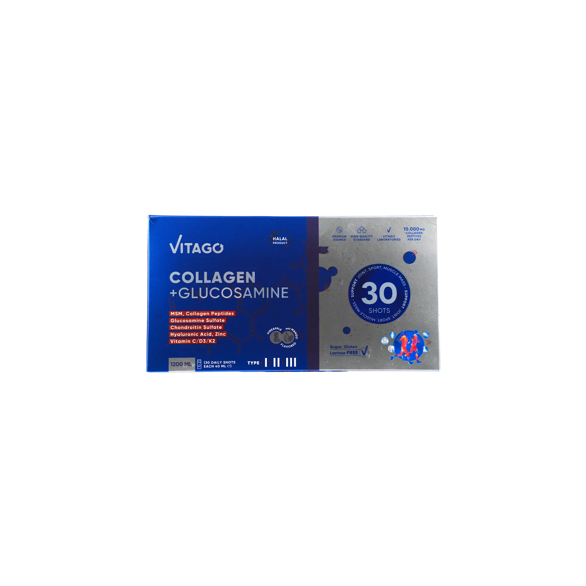 Vitago Collagen + Glucosamine (40mlx30) Shots