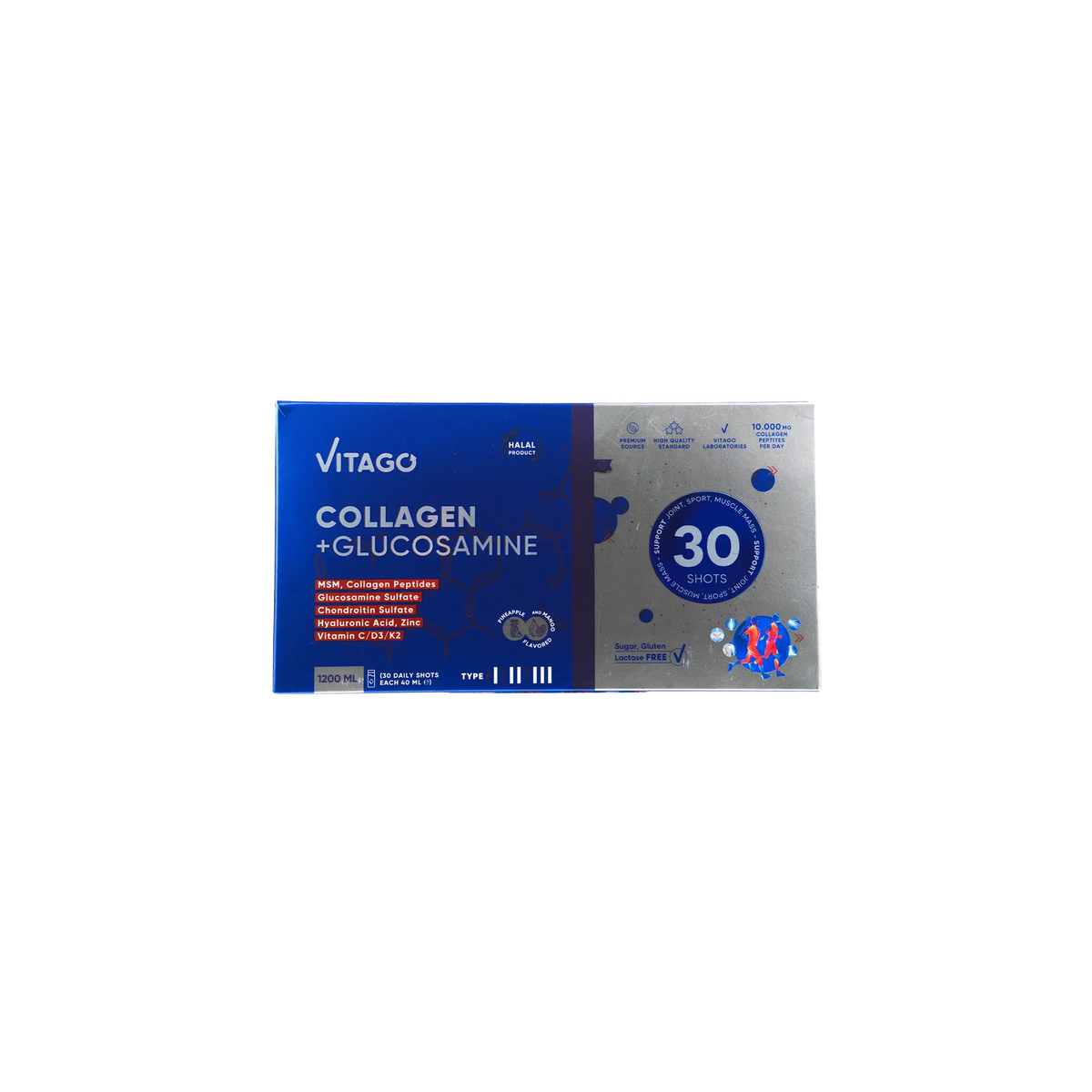 54368-Vitago Collagen + Glucosamine (40mlx30) Shots