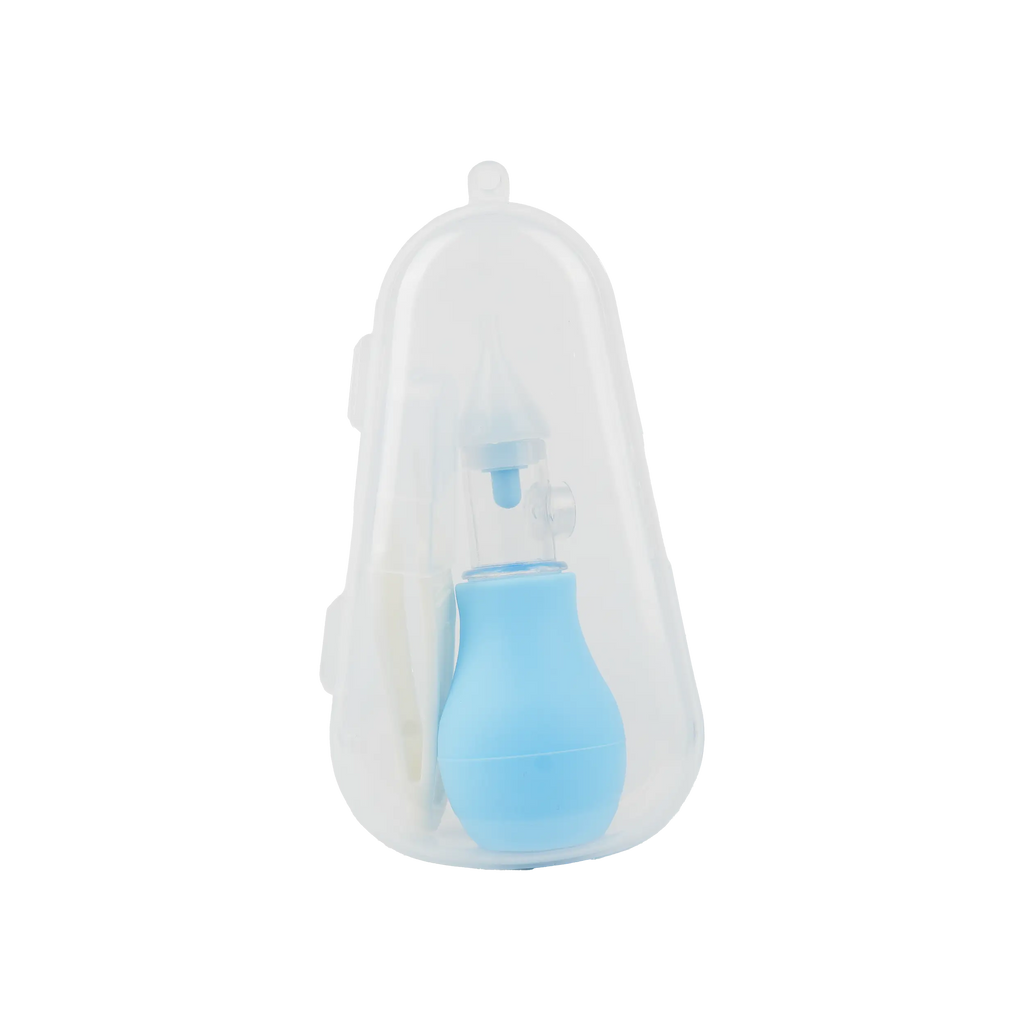 Black & Brown Baby Nasal Aspirator-Blue