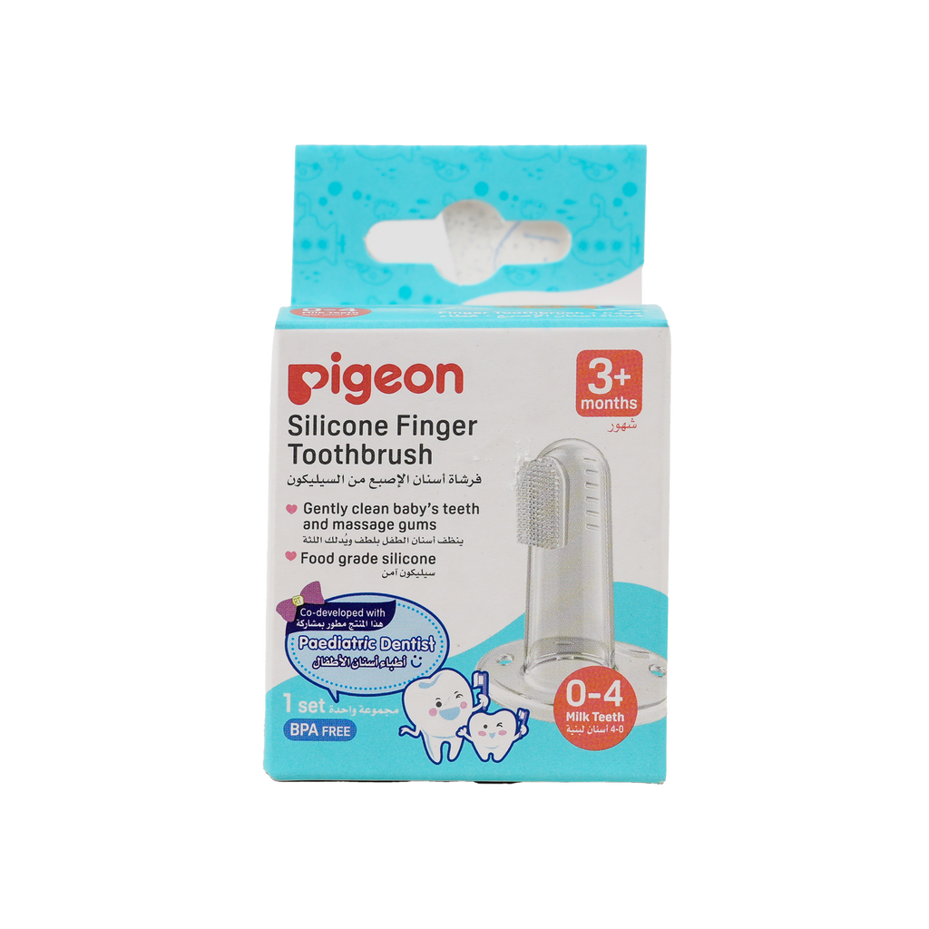 Pigeon Silicone Finger Toothbrush +3m-79593