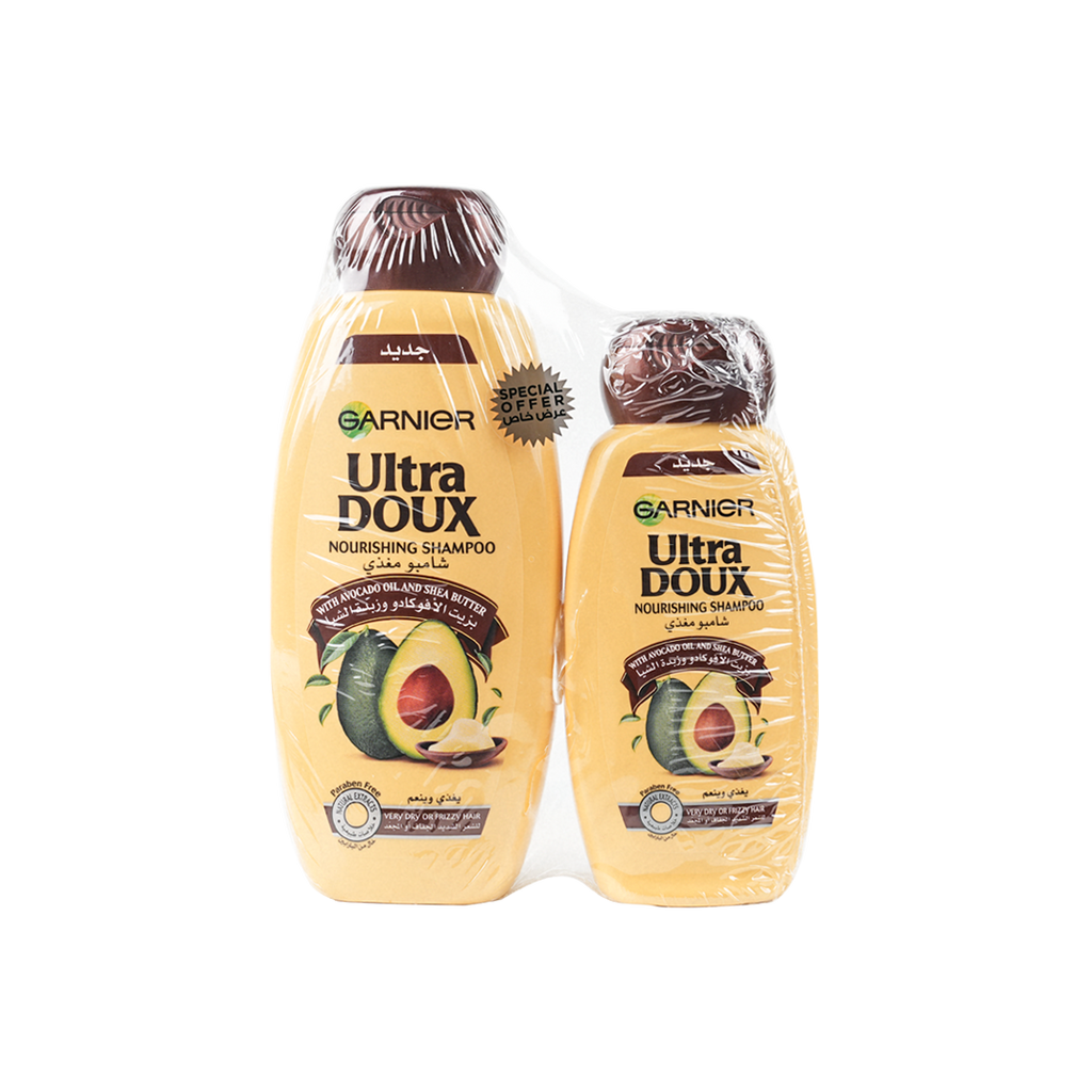 Garnier Ultra Doux Shampoo 400ml+200ml-Avocado & Shea Butter