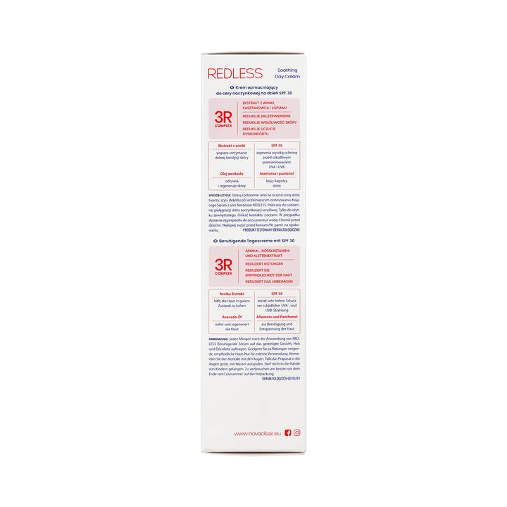 54414-Novaclear Redless SPF30 Soothing Day Cream 50ml +5