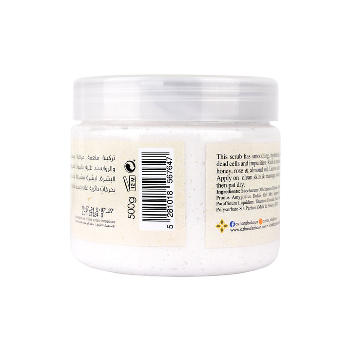 54418-Azhar Al Saboun Milk &amp; Honey Sugar Scrub 500g +4
