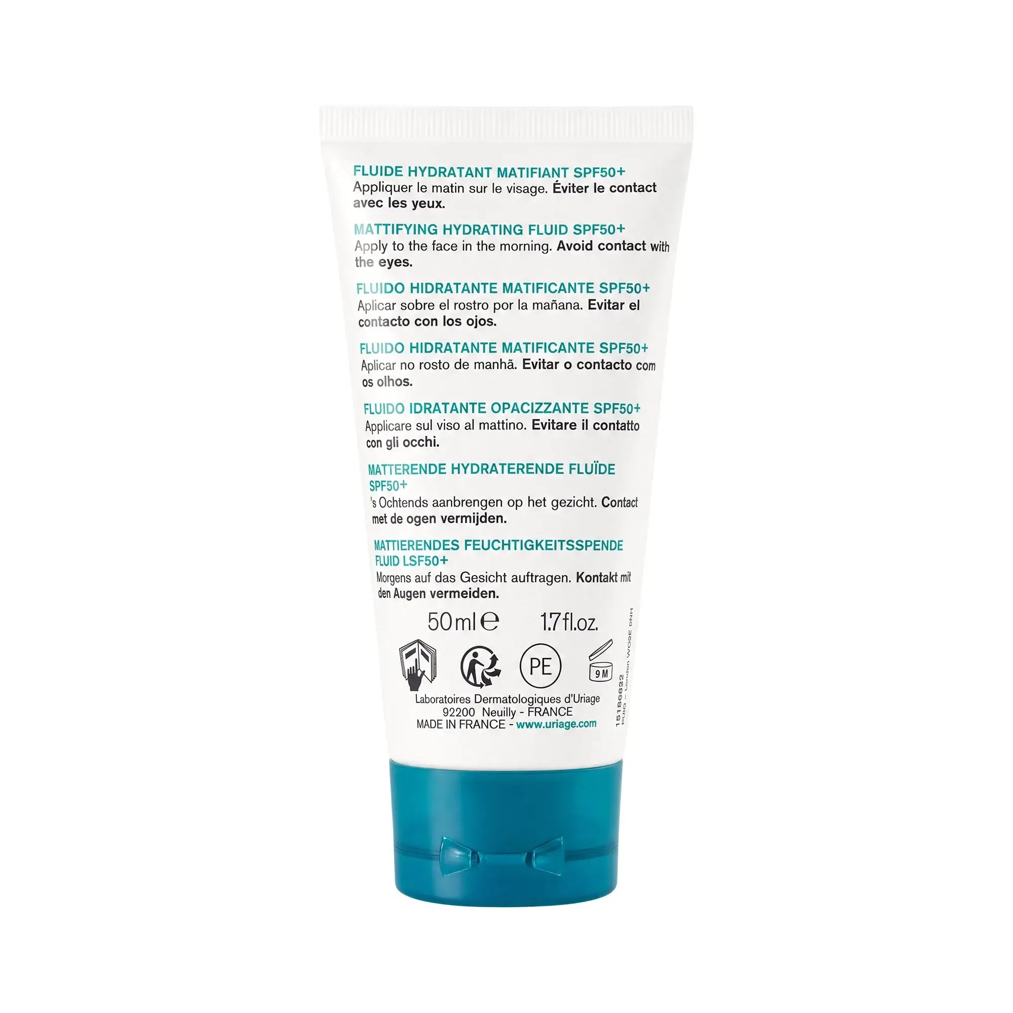 54460-Uriage Hyseac Mattifying fluid SPF50 50ml +8