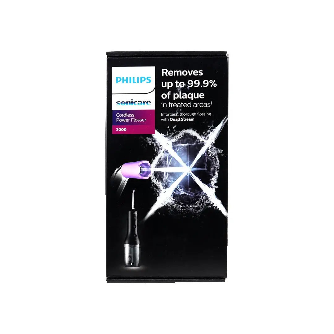 54469-Philips Sonicare Cordless Flosser 3000 Black-HX3826/33 +1