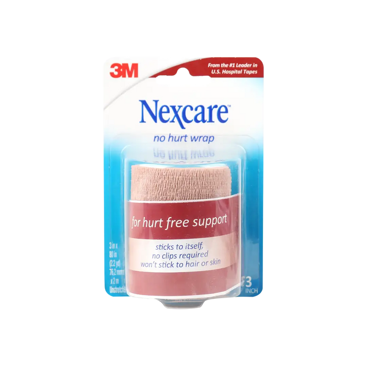 54485-Nexcare No Hurt Wrap 7.62cmx2m - Brown