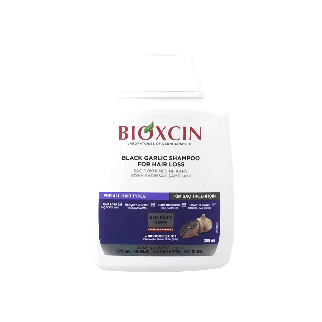 Bioxcin Daily Shampoo For Hair Loss 300ml-Black Garlic