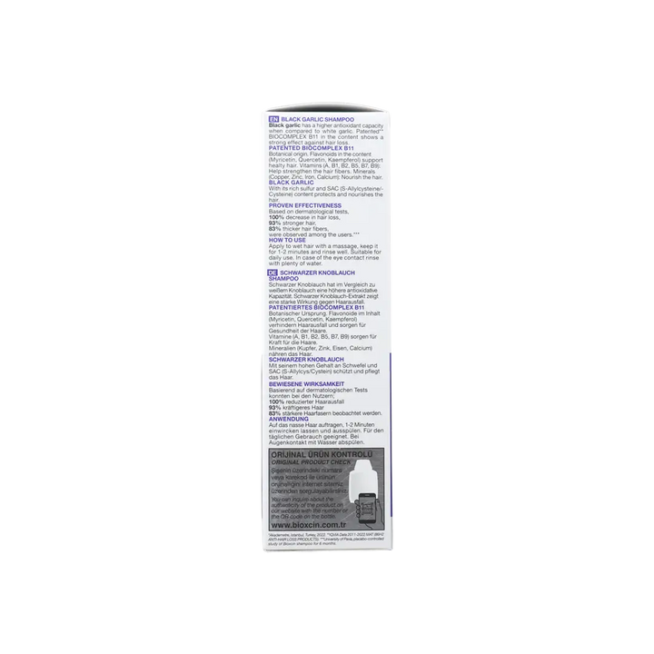 54487-Bioxcin Daily Shampoo For Hair Loss 300ml-Black Garlic +2