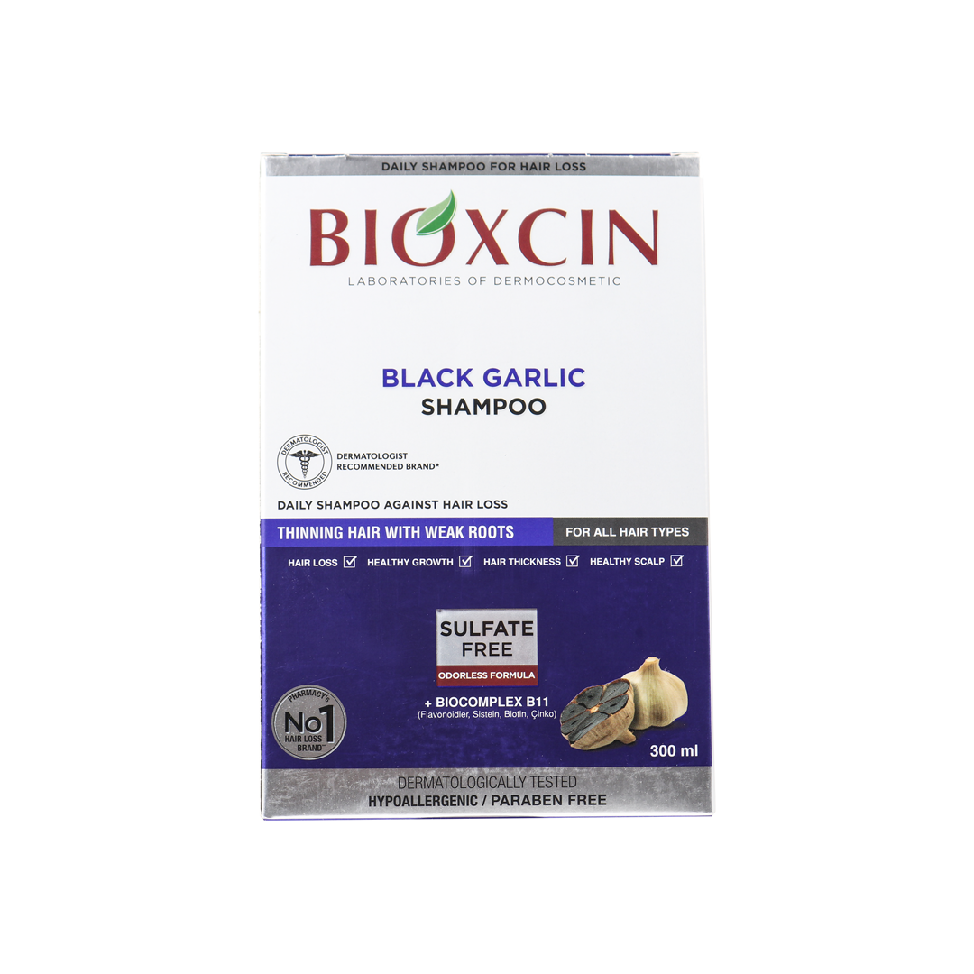 Bioxcin Daily Shampoo For Hair Loss 300ml-Black Garlic