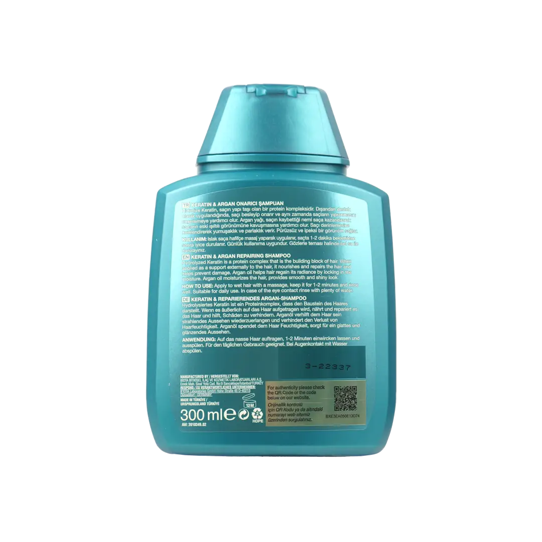 Bioxcin Keratin & Argan Repairing Shampoo 300ml