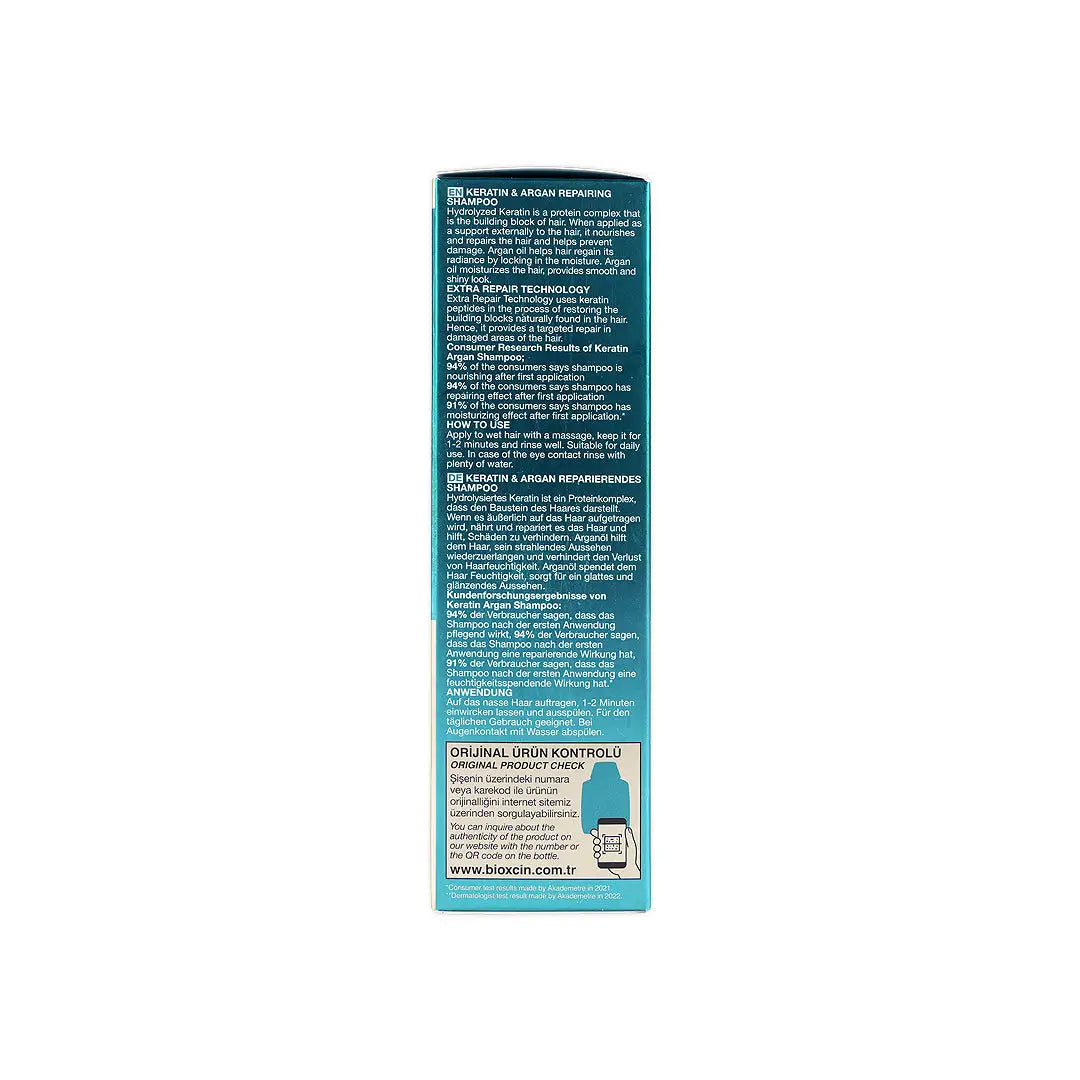 Bioxcin Keratin & Argan Repairing Shampoo 300ml