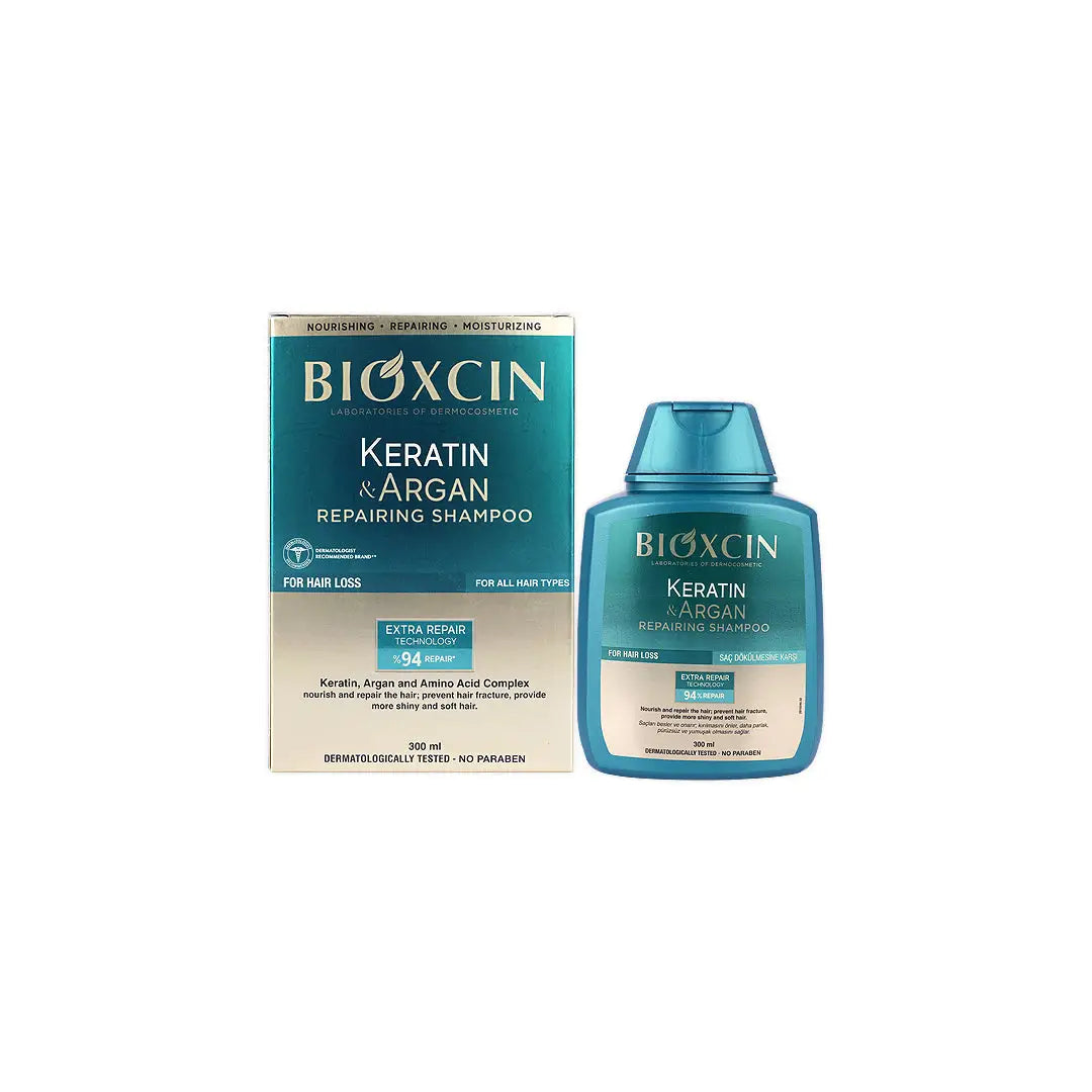 54488-Bioxcin Keratin & Argan Repairing Shampoo 300ml +1