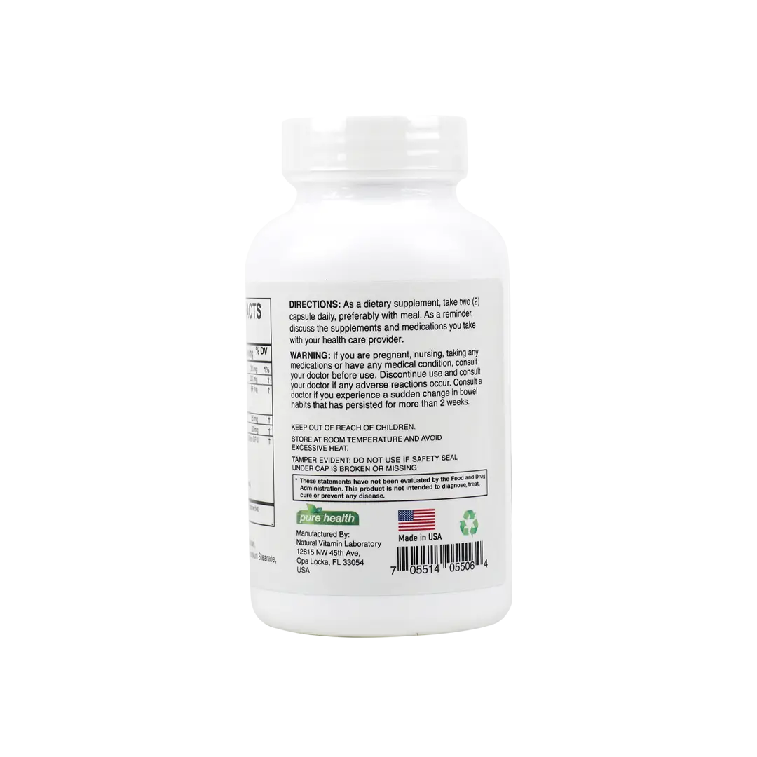 Pure Health Pure Herbal Laxative 60 Billion CFU 60 Veg.Caps