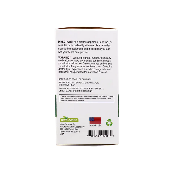 54489-Pure Health Pure Herbal Laxative 60 Billion CFU 60 Veg.Caps +3
