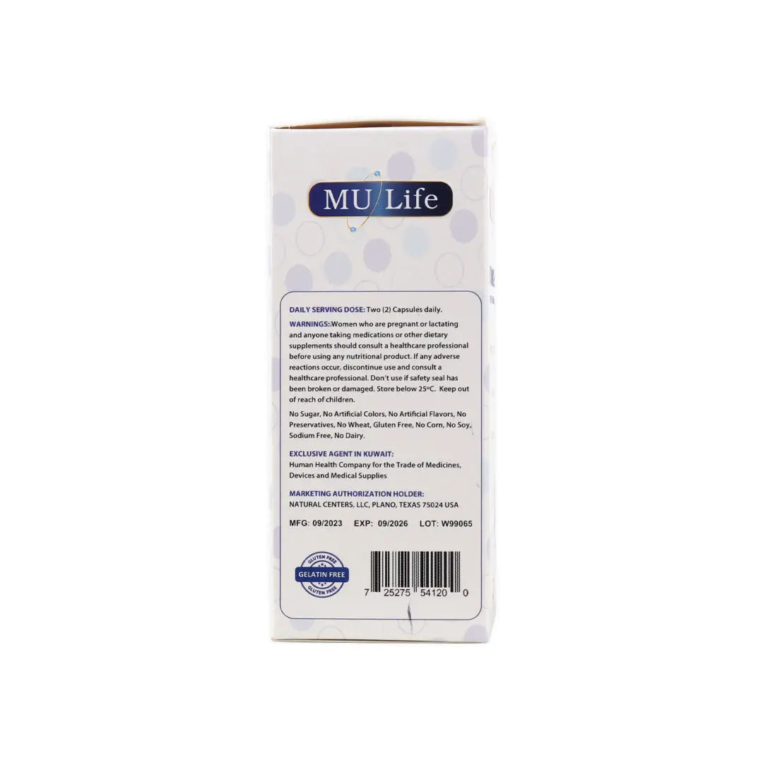 54494-Mu Life Extra-Zymase 60 Veggie Capsules +3
