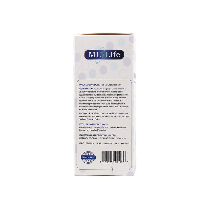 54494-Mu Life Extra-Zymase 60 Veggie Capsules +3