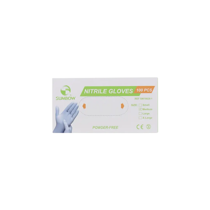 54500-Sumbow Nitrile Gloves Powder-Free 100pcs-M +1