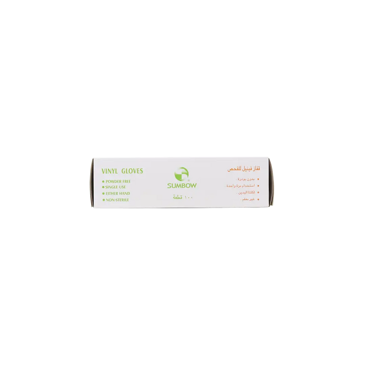 54503-Sumbow Vinyl Gloves Powder-Free 100pcs-S +2