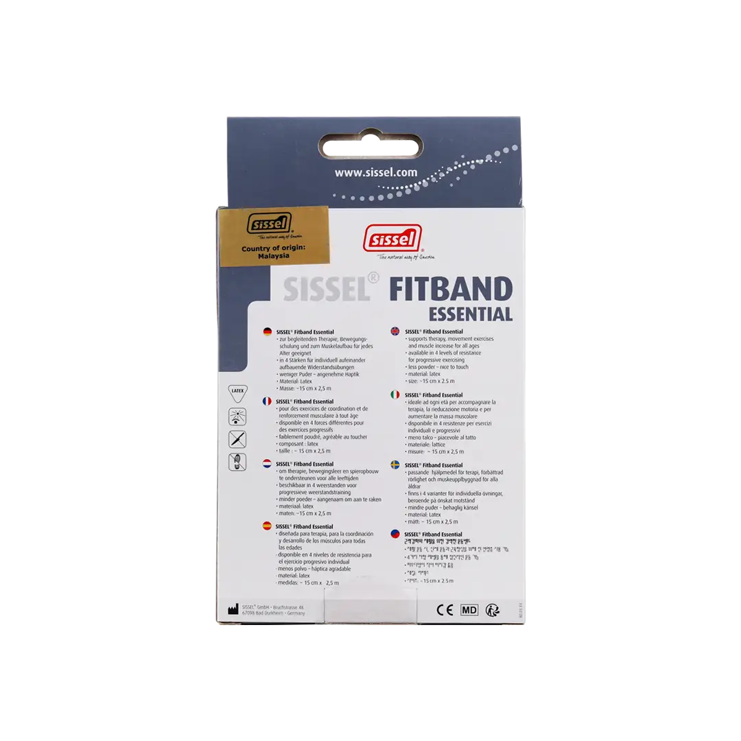 Sissel Fitband Essentials 15cmx2.50m Light Yellow