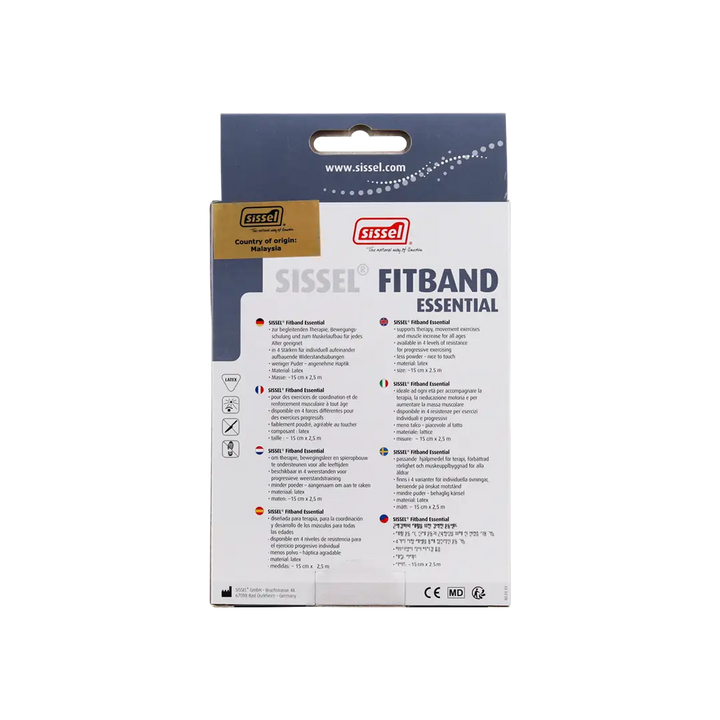 54511-Sissel Fitband Essentials 15cmx2.50m Light Yellow +1