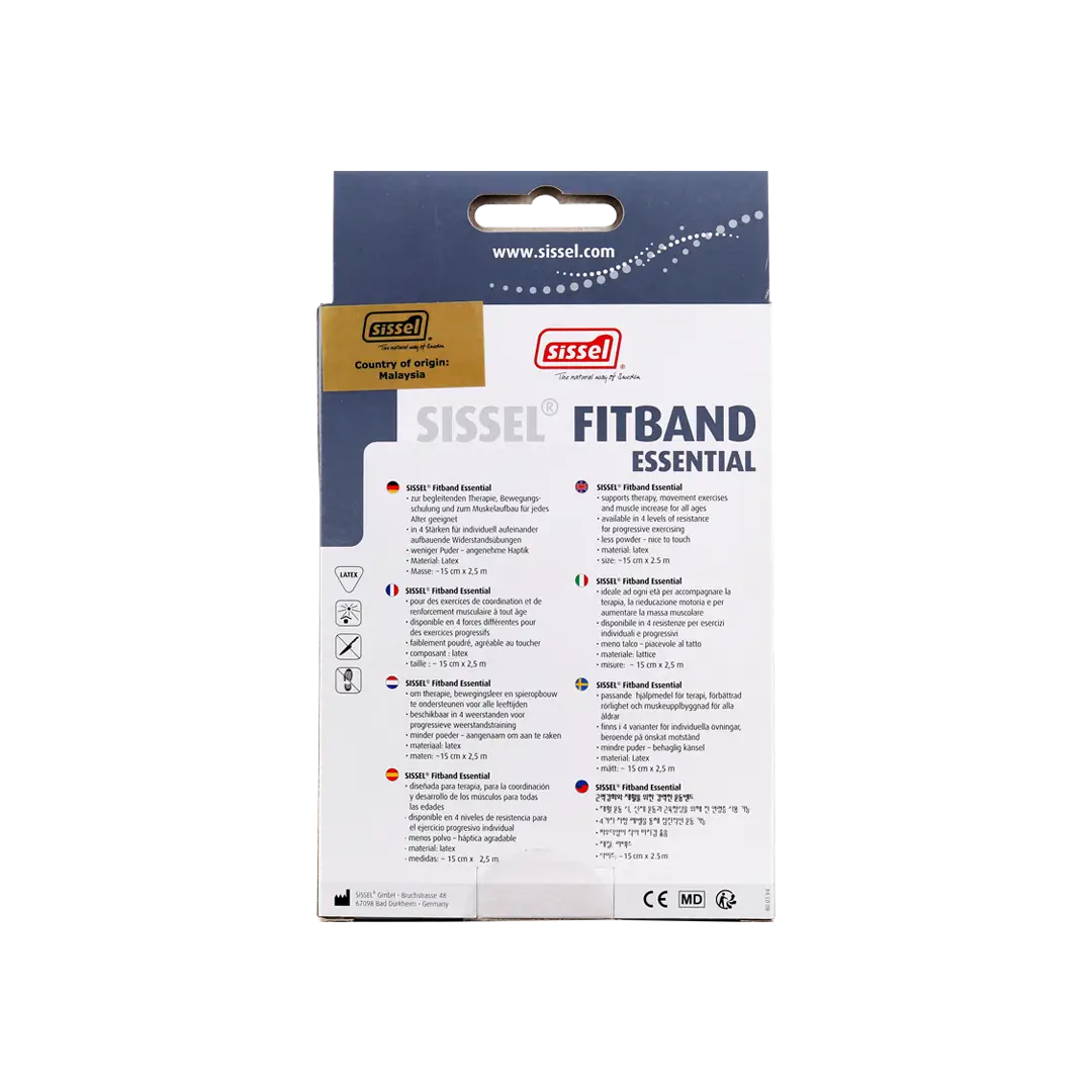 Sissel Fitband Essentials 15cmx2.50m Medium Red