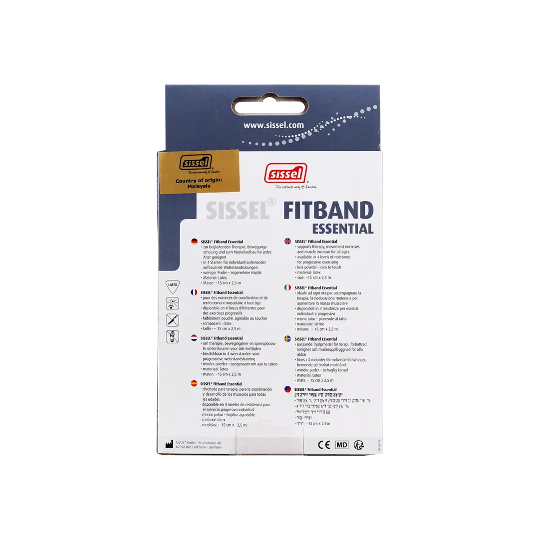 Sissel Fitband Essentials 15cmx2.50m X-Strong Blue