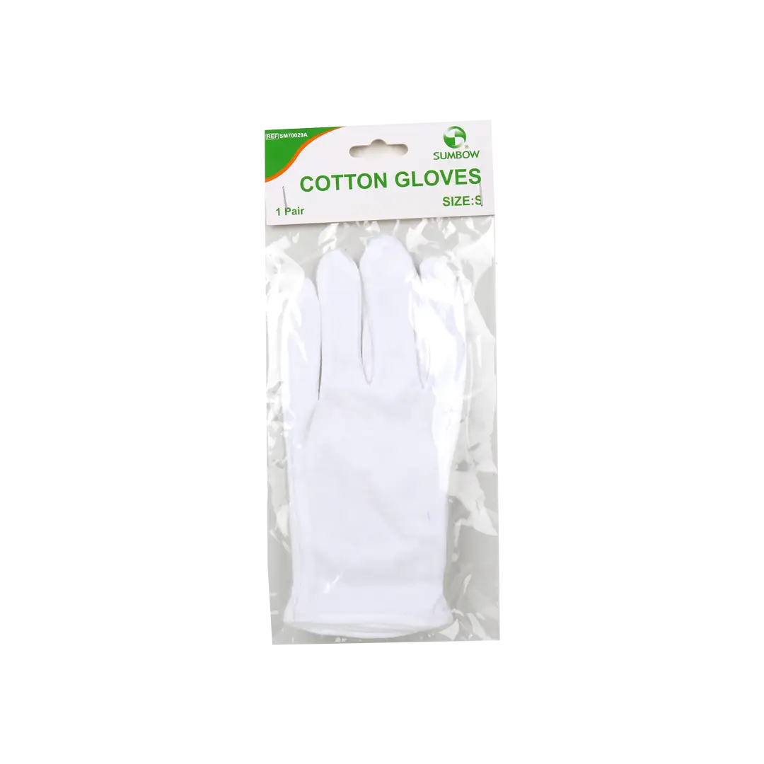 54526-Sumbow Cotton Gloves White 2pcs-S
