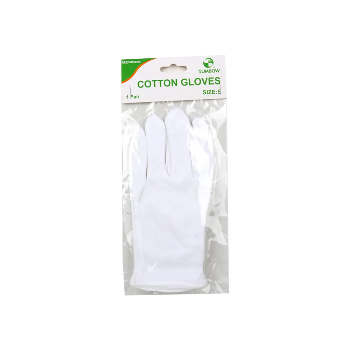 54526-Sumbow Cotton Gloves White 2pcs-S