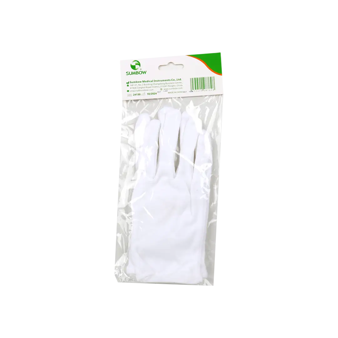 54527-Sumbow Cotton Gloves White 2pcs-M +1