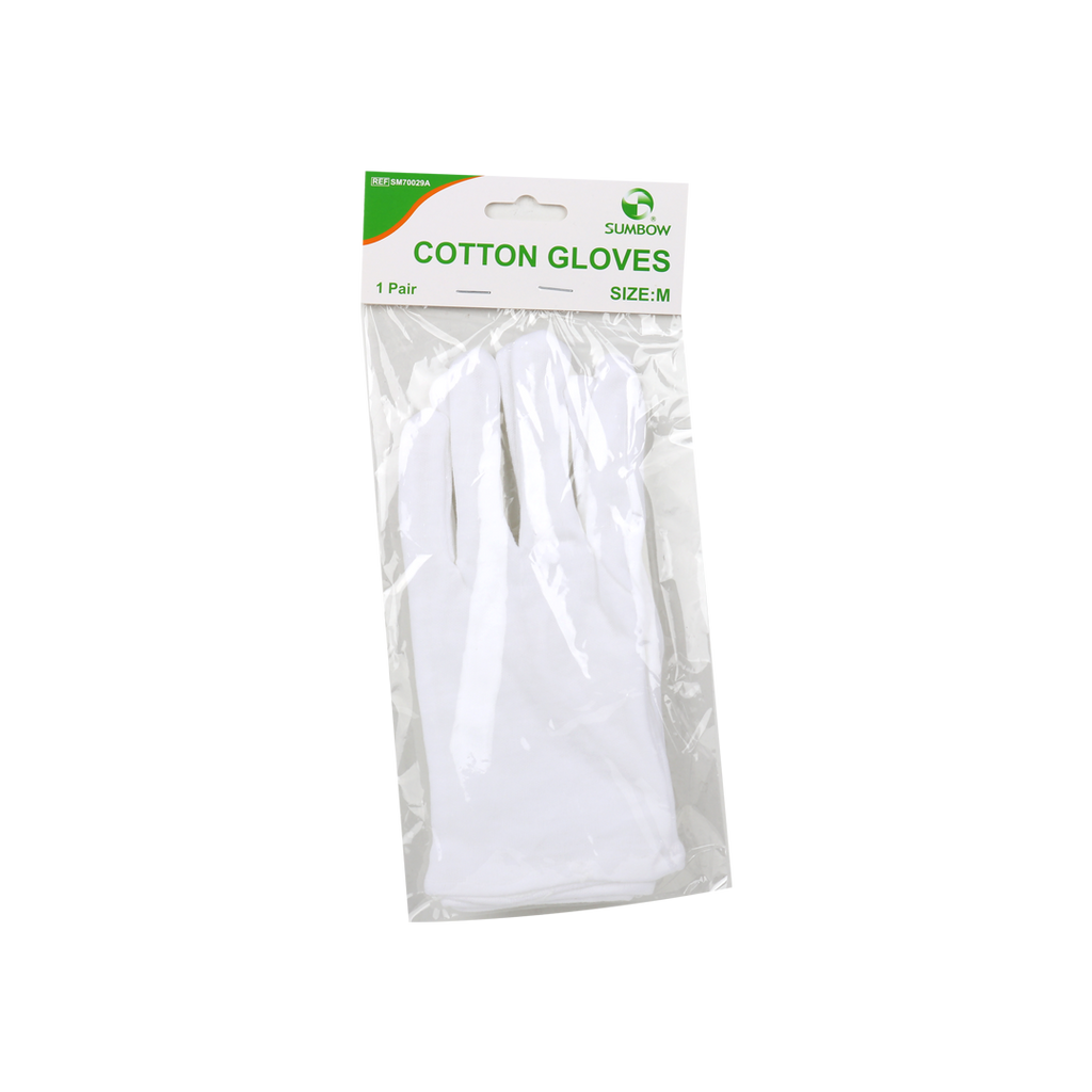 Sumbow Cotton Gloves White 2pcs-M