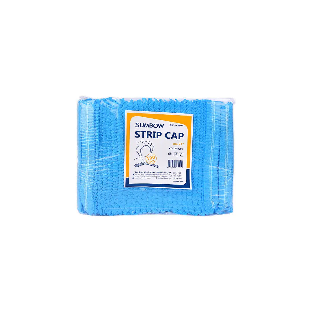54530-Sumbow Nurse Cap 21" Blue 100pcs